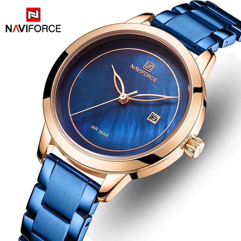 Relógio Feminino De Aço Inoxidável NAVIFORCE